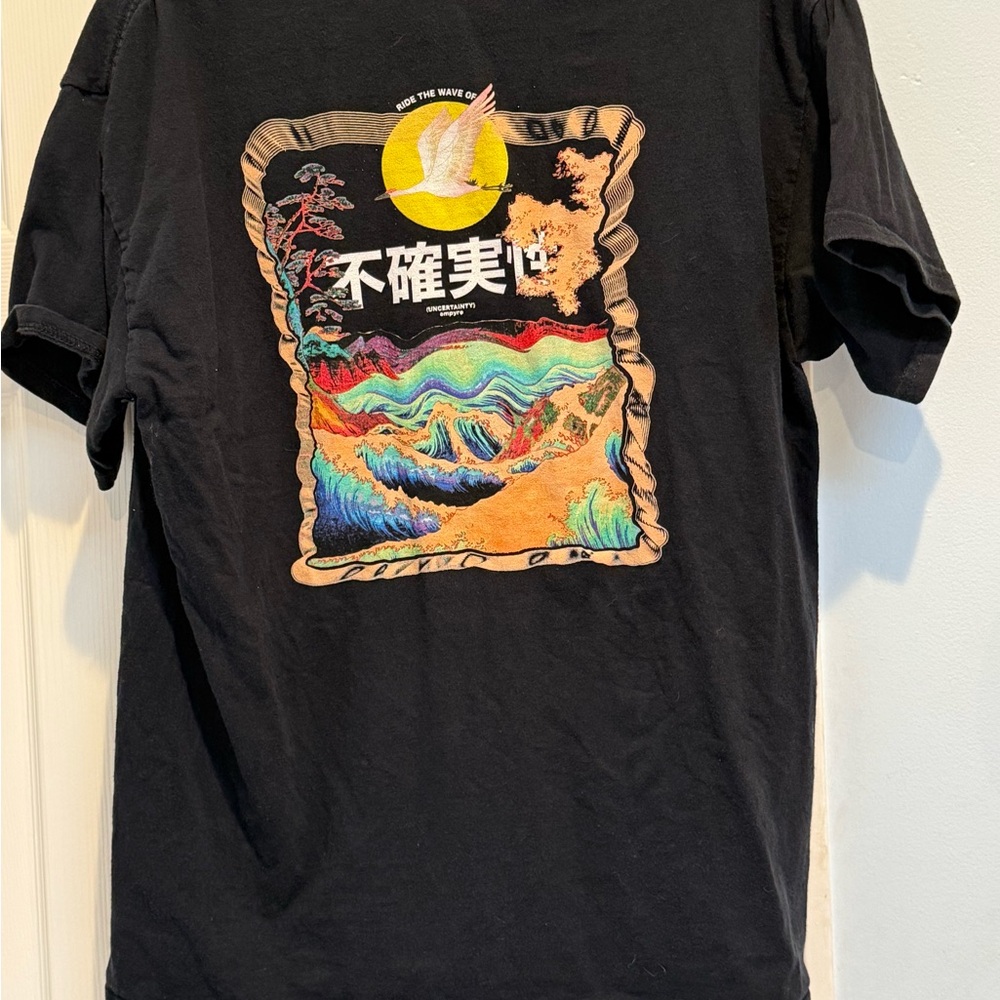 Empyre Black Tee with Vibrant Graphic